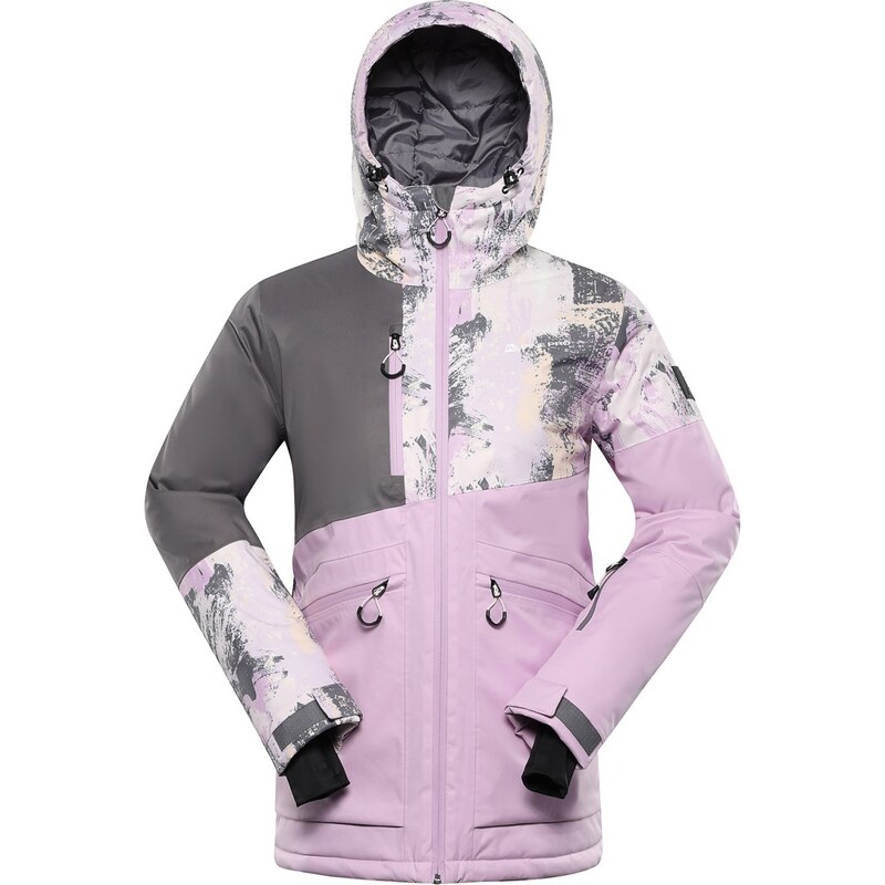 Dámská lyžařská bunda s membránou ptx ALPINE PRO UZERA šedá/světle 97993948