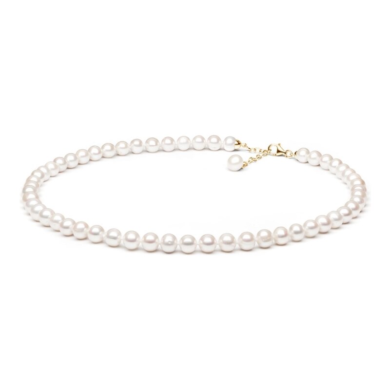 Gaura Pearls Perlový náhrdelník Pialoma - 9 mm perla, 45 cm, stříbro 98012190