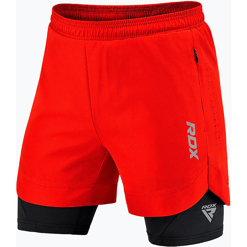 Tréninkové šortky RDX T16 red/black