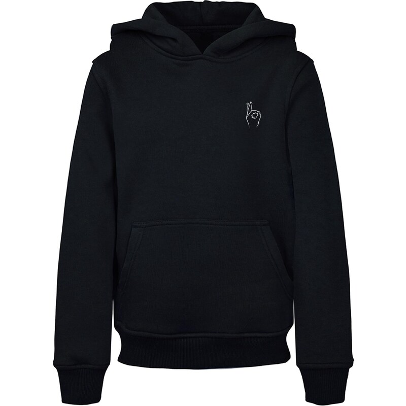 Mister Tee Dětská mMikina Easy Sign Hoody černá