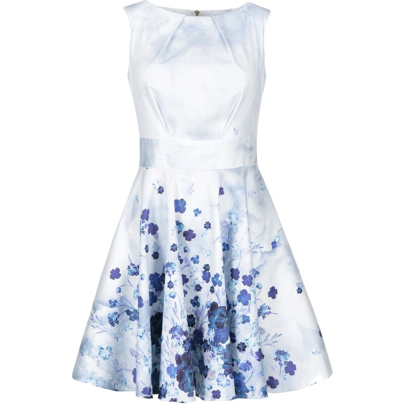 Světle modré šaty s květy Closet