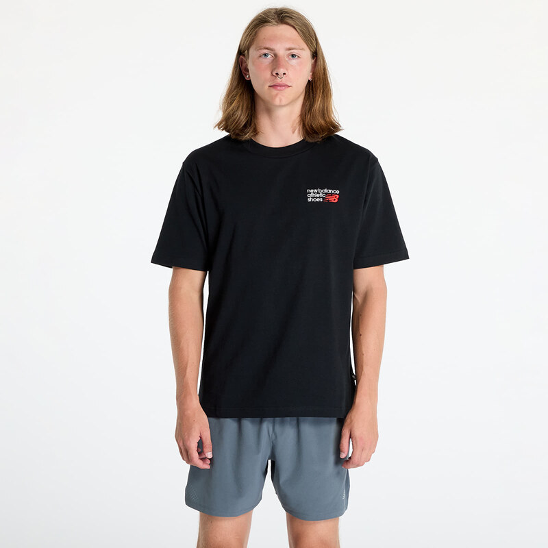 Tričko New Balance Athletics Premium Logo T-Shirt Black M