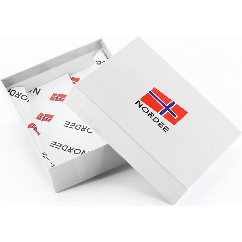 Pánská kožená peněženka Nordee BJORN N992 hnědá