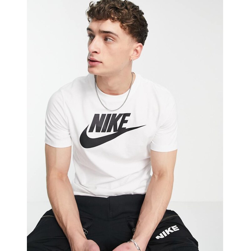 Nike Icon Futura logo t-shirt in white
