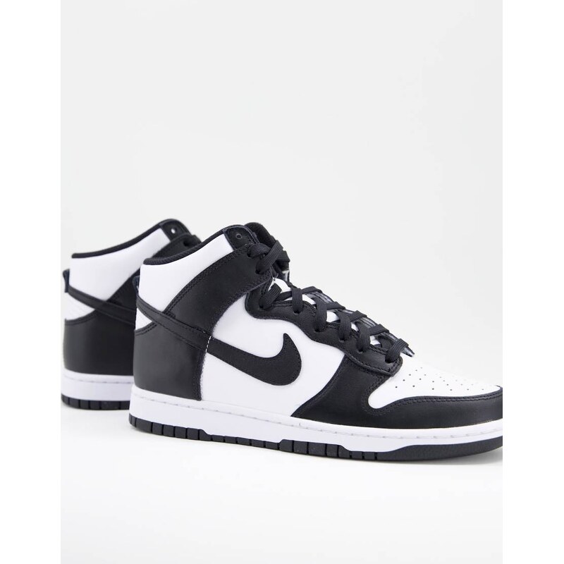 Nike Dunk High Retro trainers in black and white