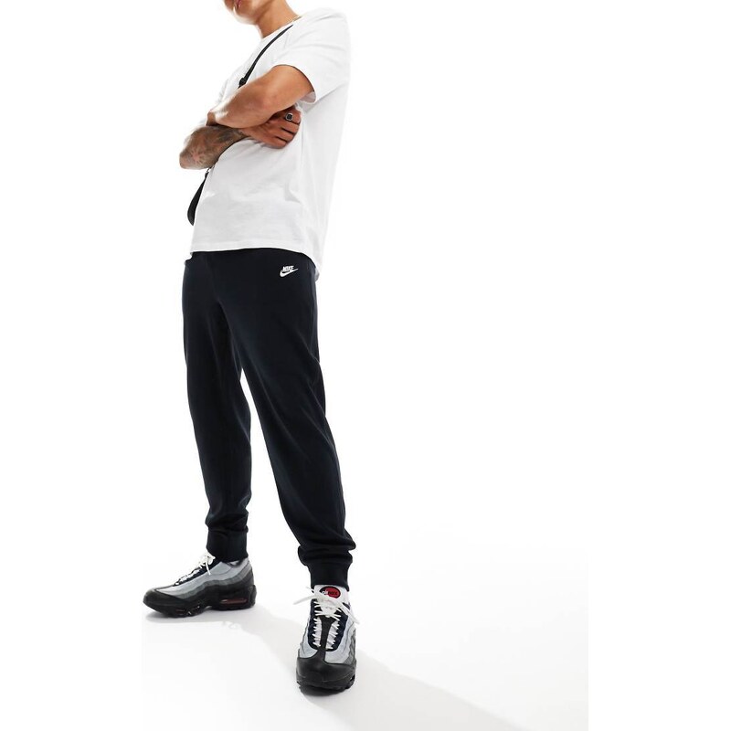 Nike Club Knit joggers in black