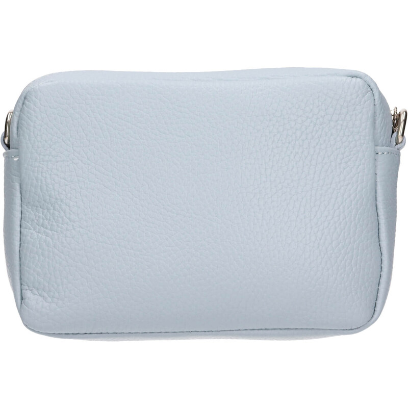 Dámská kožená crossbody kabelka Italia Marika - světle modrá