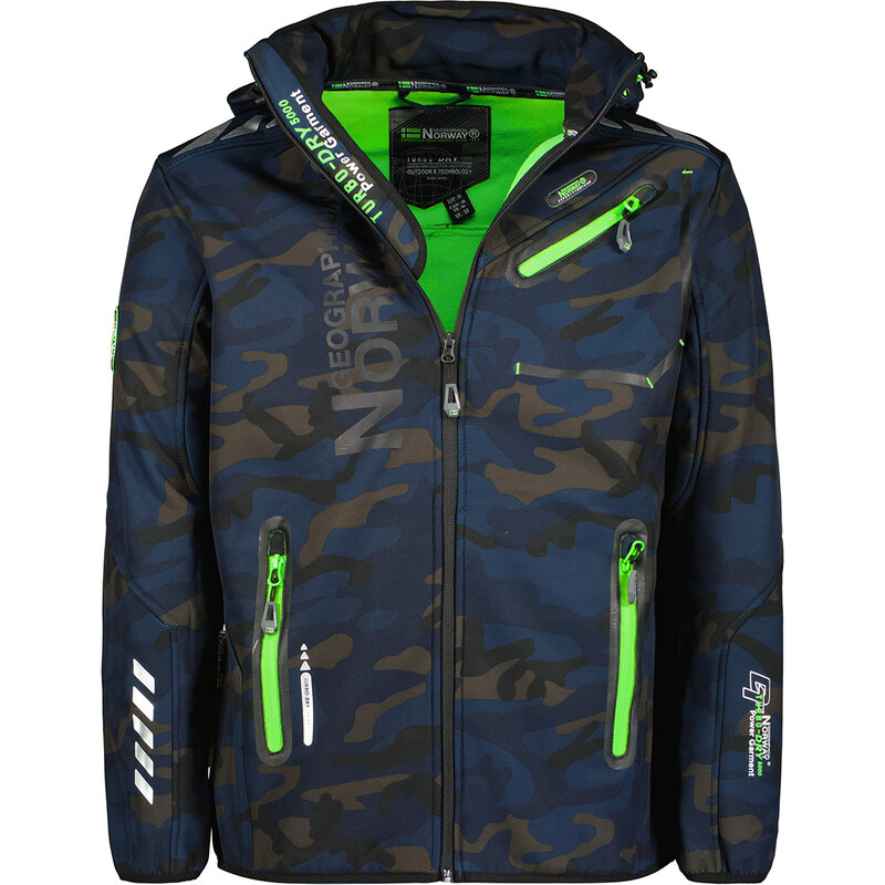 Pánská softshellová bunda GEOGRAPHICAL NORWAY Royaute Camo