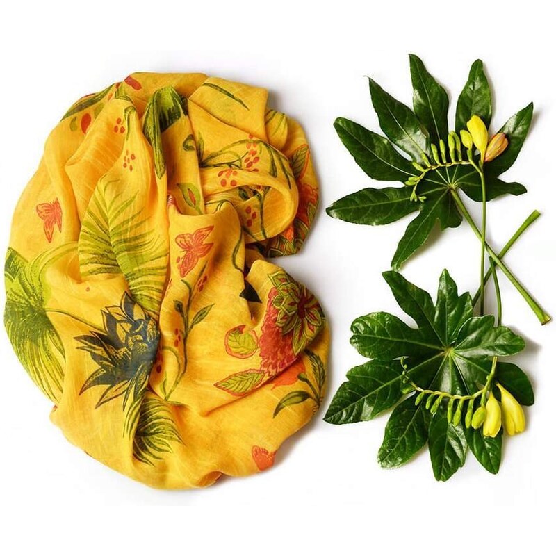 InnBamboo Itálie Dámský šátek FRIDA 39 bambus yellow 86604247