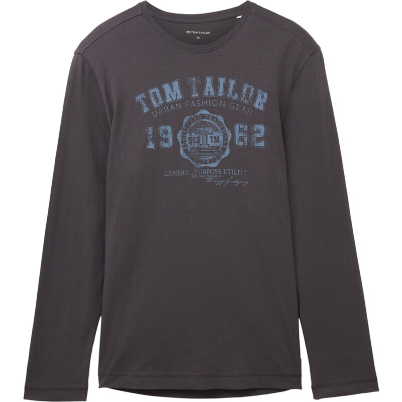 TOM TAILOR Tričko modrá / grafitová
