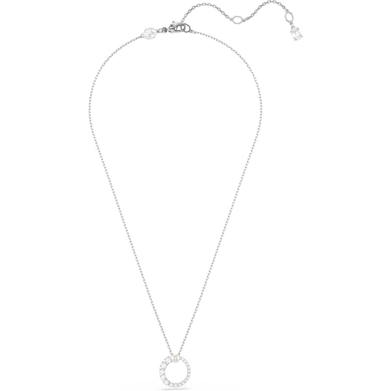 Swarovski Řetízek Matrix stříbrná / perlově bílá 98194064