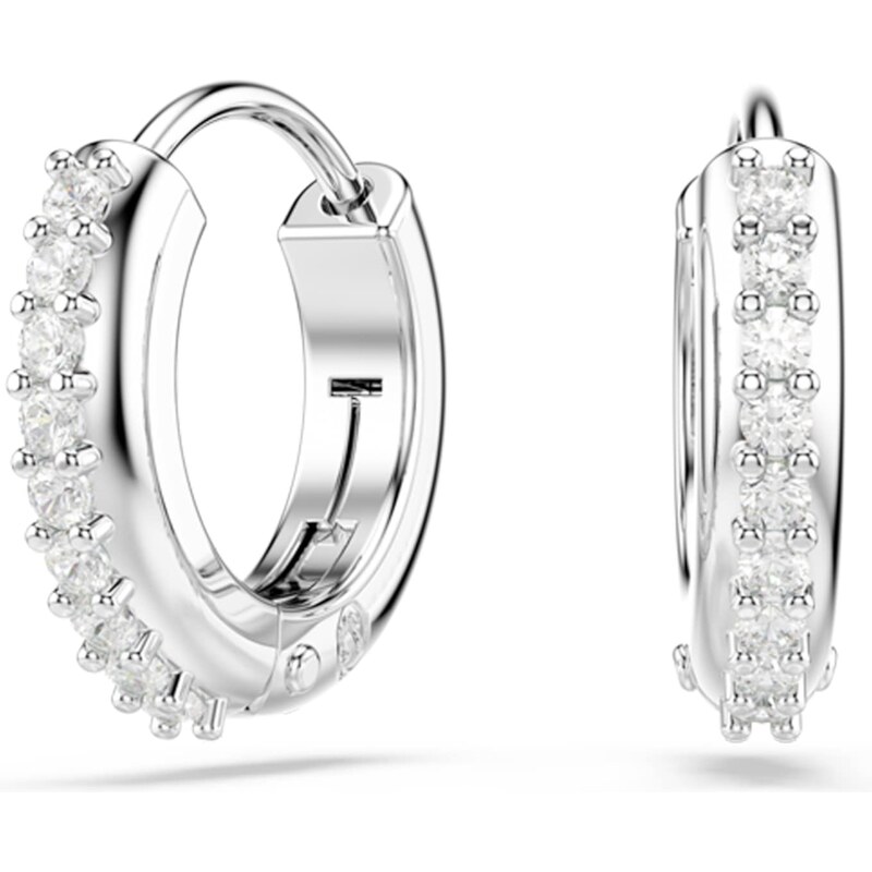Swarovski Náušnice Matrix stříbrná / průhledná