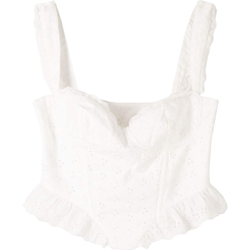 Bershka Top offwhite