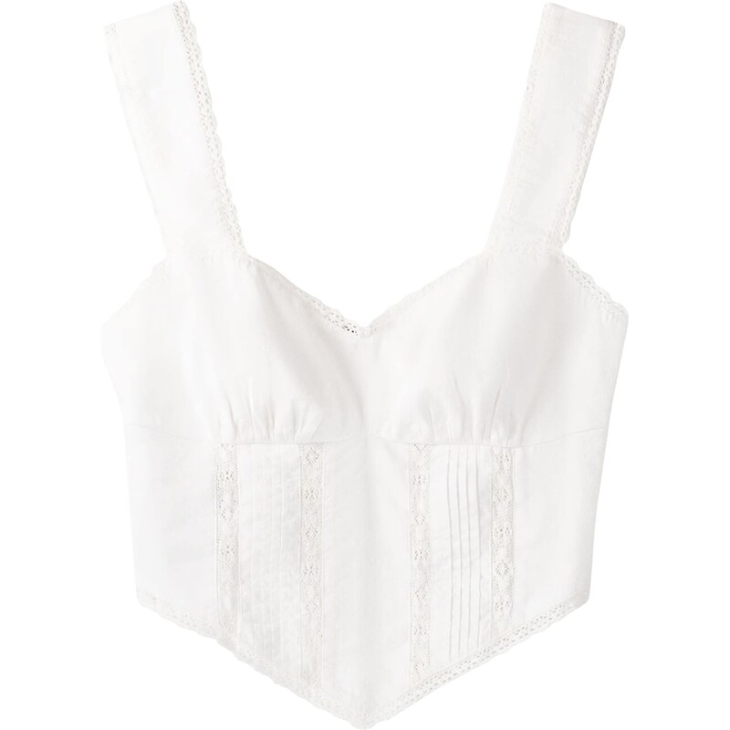 Bershka Top offwhite