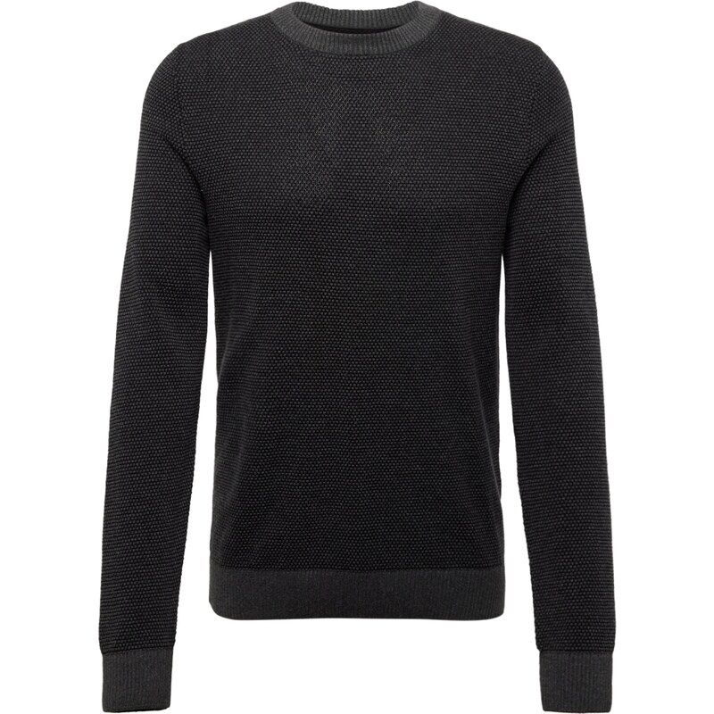 JACK & JONES Svetr JJEGlobe antracitová