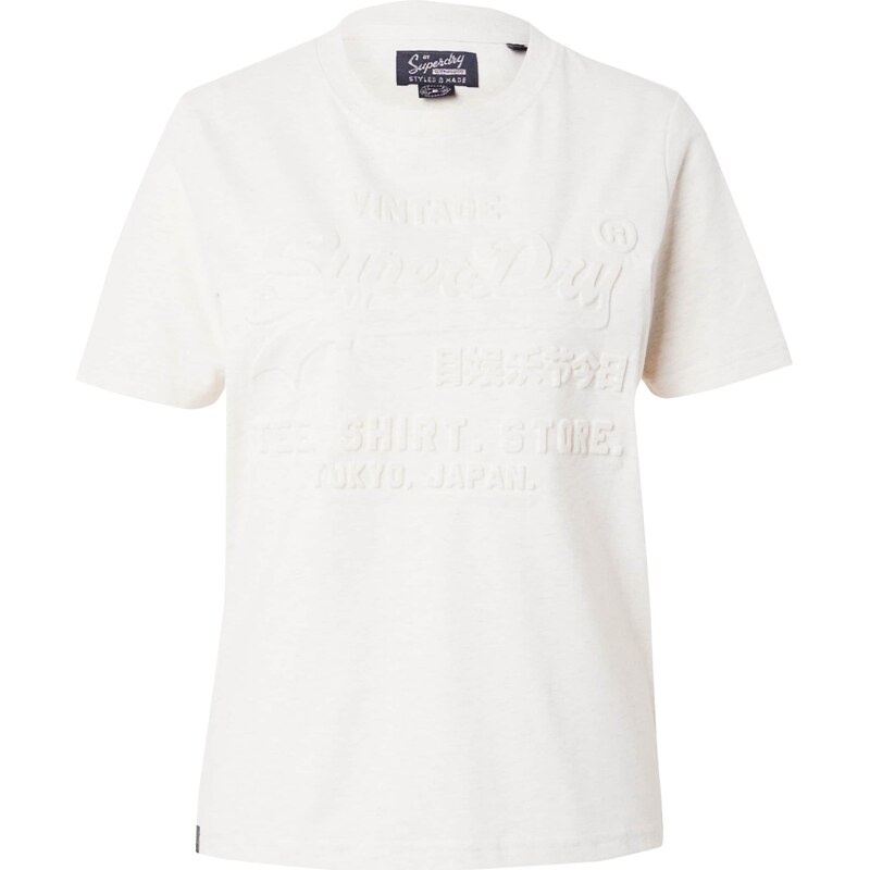 Superdry & Co Tričko béžový melír