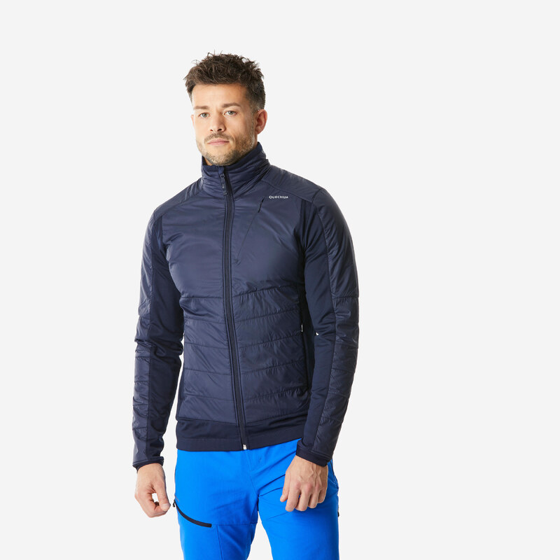 QUECHUA Pánská turistická hybridní fleecová mikina MH 900