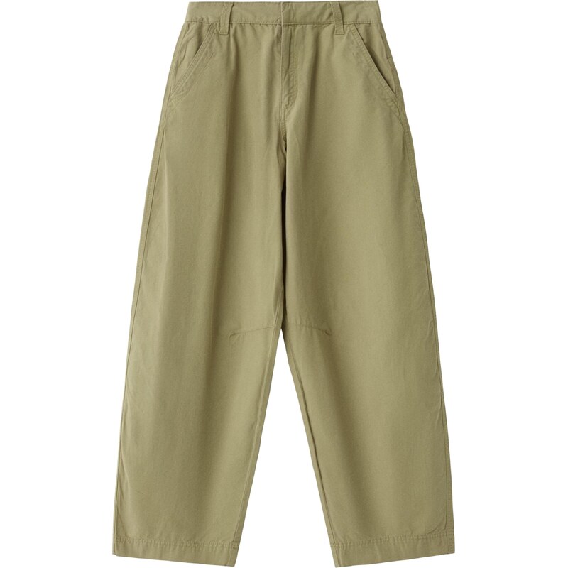 Bershka Kalhoty olivová