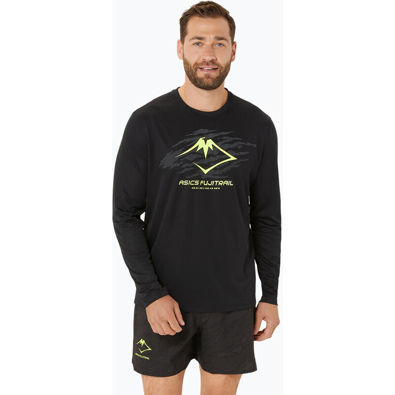 Pánské běžecké tričko longsleeve ASICS Fujitrail Logo black