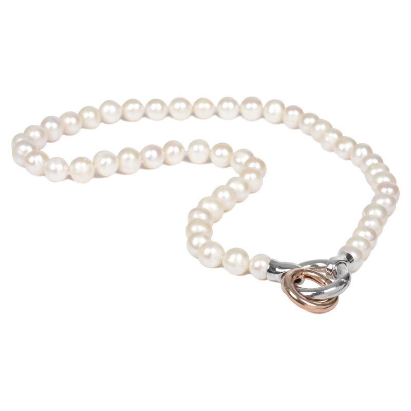 JwL Luxury Pearls Náhrdelník z pravých bílých perel JL0080