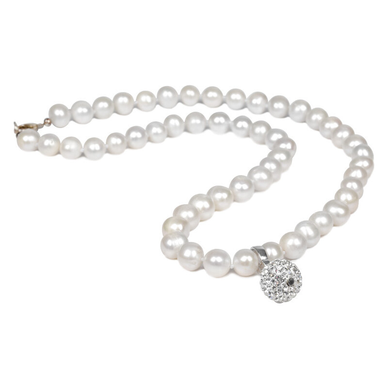 JwL Luxury Pearls Náhrdelník z pravých perel bílé barvy JL0084