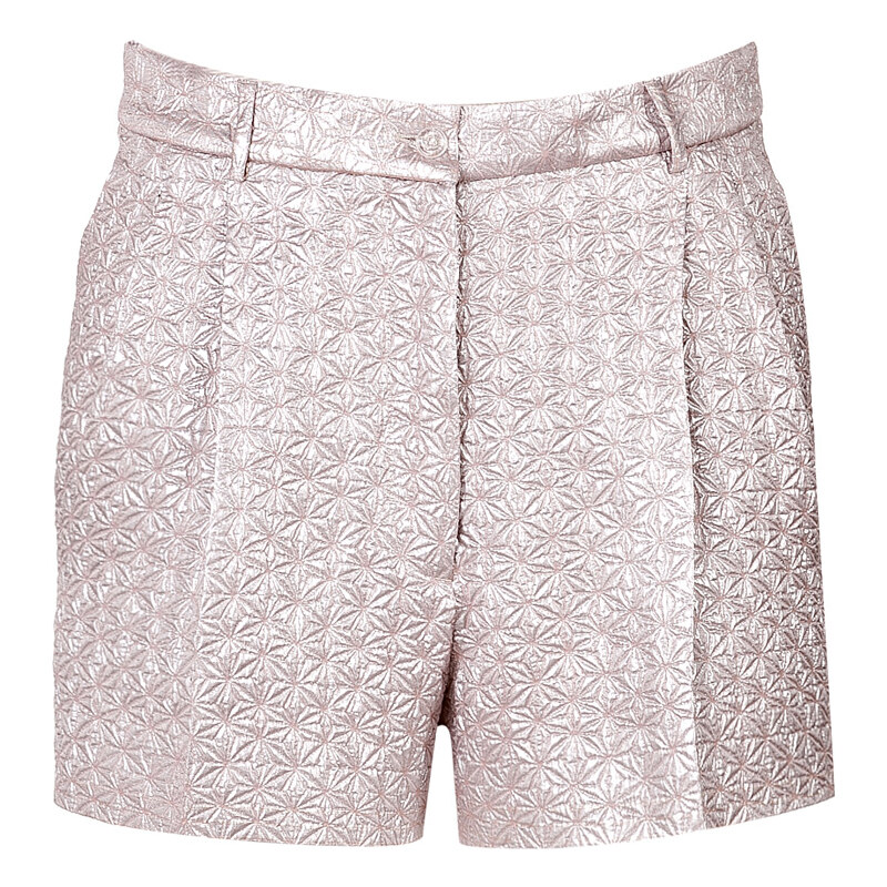 Rochas Silk Blend Textured Shorts