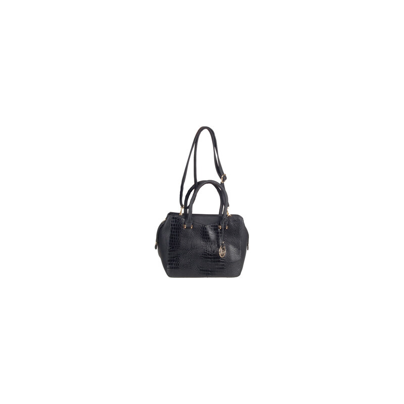Remonte - Černá kabelka se koženým vzorem a zlatými doplňky Q0403-02 / černá