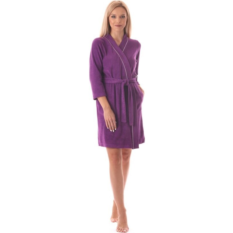 VESTIS Dámský župan BARI kimono 3/4 fialová