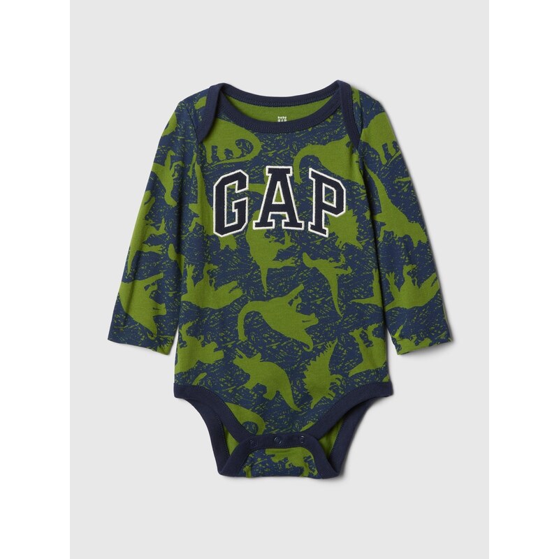 GAP Baby bavlněné body s logem - Kluci