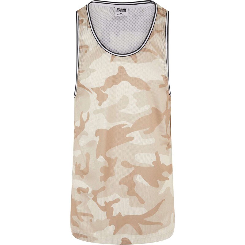 Urban Classics Tričko Camo velbloudí / písková / tmavě béžová