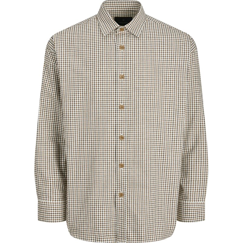 JACK & JONES Košile JPRBLAbradfort karamelová / černá / bílá