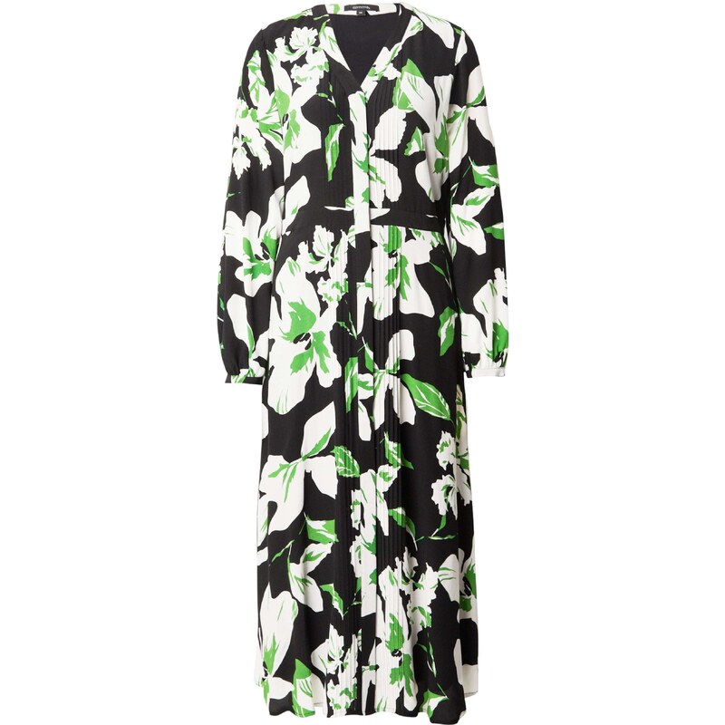 COMMA Šaty limetková / černá / offwhite 98479274