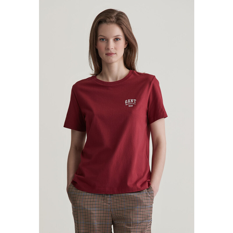 TRIČKO GANT REG SMALL GRAPHIC SS T-SHIRT PLUMPED RED 98529806