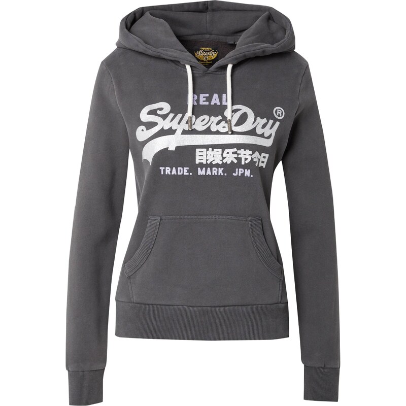 Superdry & Co Mikina černá / bílá