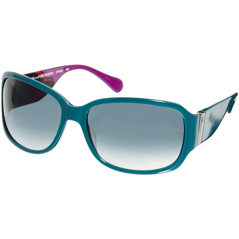 DVF Wide Detailed Arm Sunglasses