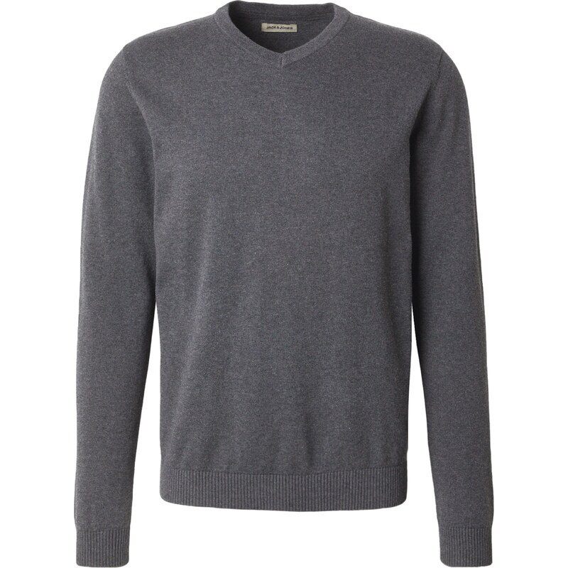 JACK & JONES Svetr tmavě šedá