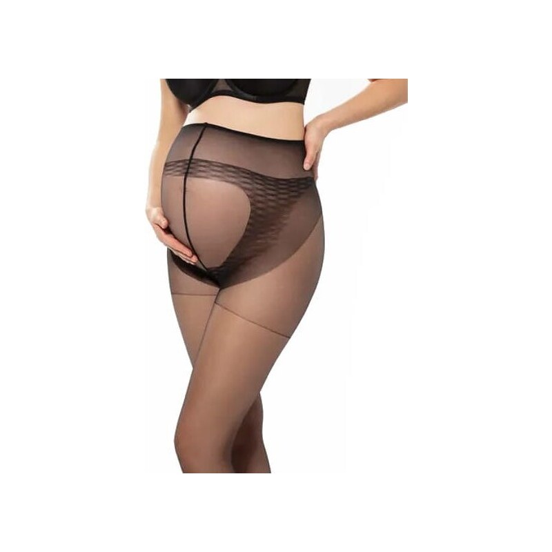 Těhotenské punčochové kalhoty Gatta Body Protect 20 den Černá 87018444