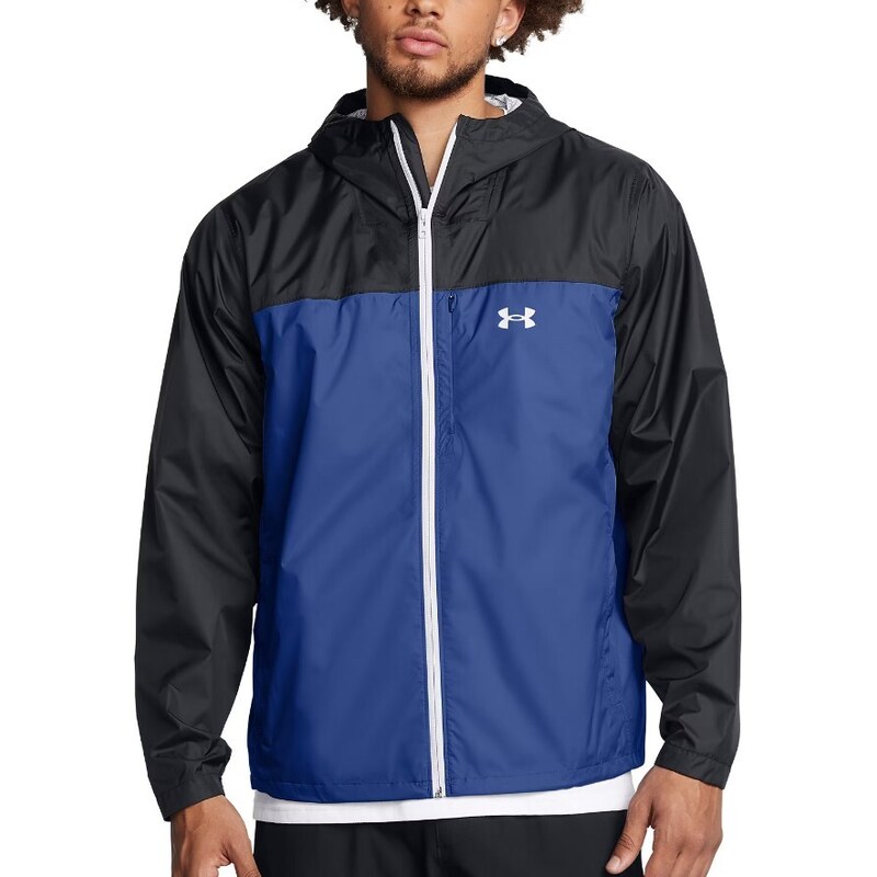 Under Armour Bunda s kapucí CLOUDSTRIKE COLORBLOCK JKT-BLK pánské