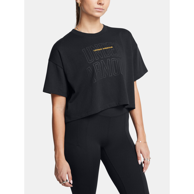 Under Armour Dámské tričko UA W VARSITY MIX HW SS CROP - Dámské