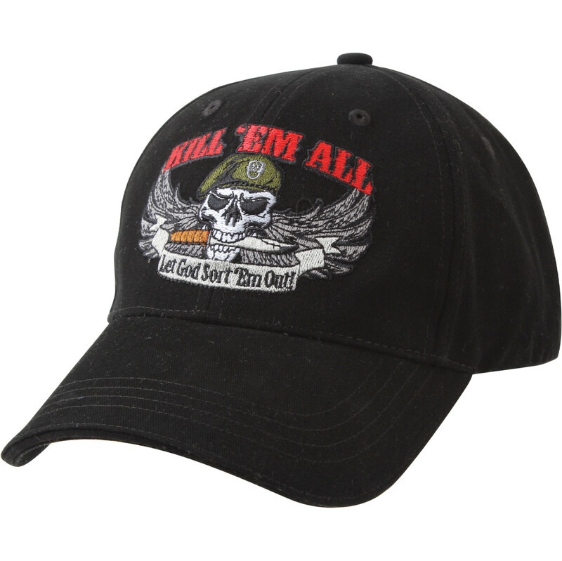 ROTHCO Kšiltovka Baseball Deluxe KILL ´EM ALL černá