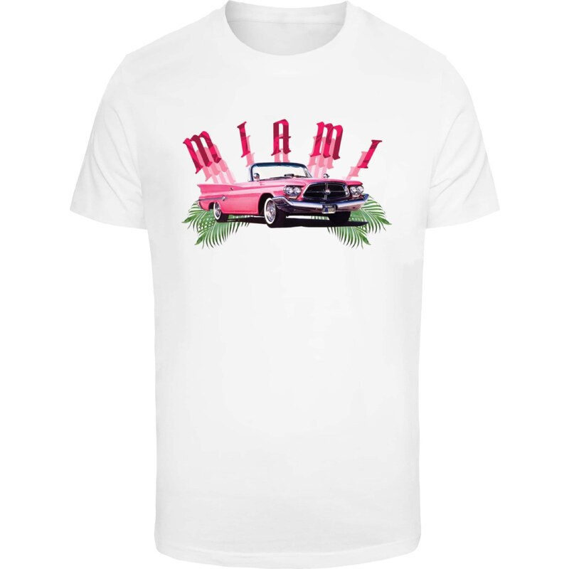 Mister Tee Tričko Miami Car zelená / rubínově červená / černá /