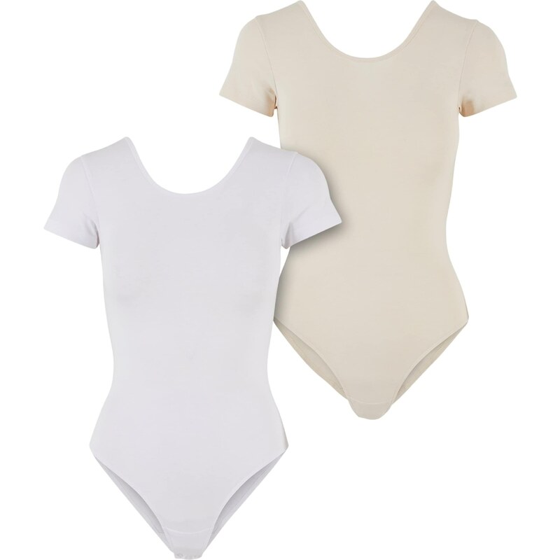 Urban Classics Tričkové body béžová / bílá