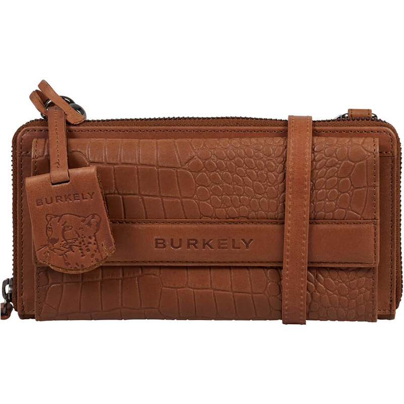 Dámská kožená crossbody kabelka s peněženkou Burkely Samanta - koňak 98693311