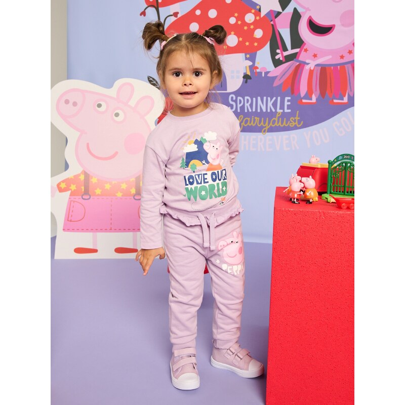 Sinsay - Tepláky Peppa Pig - levandulová