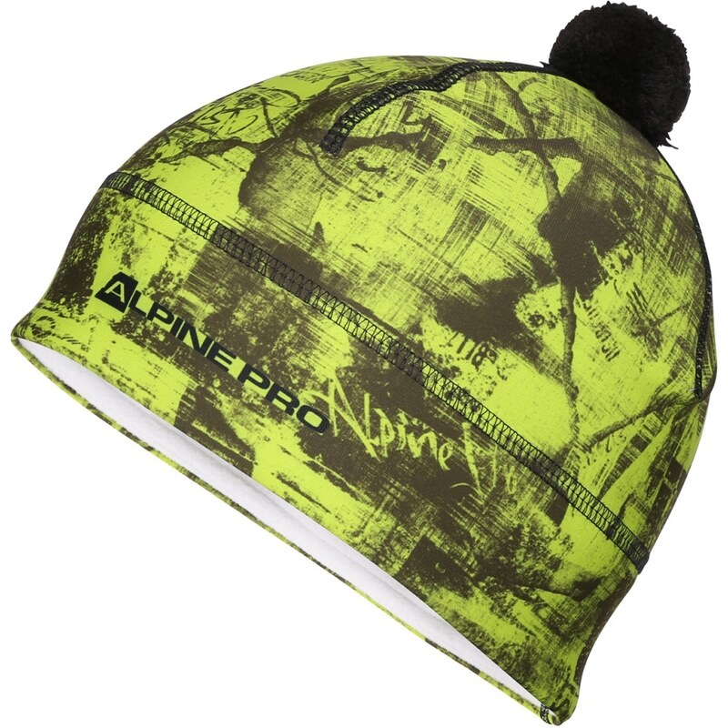 Funkční čepice s bambulí ALPINE PRO ABERE zelená 98724131