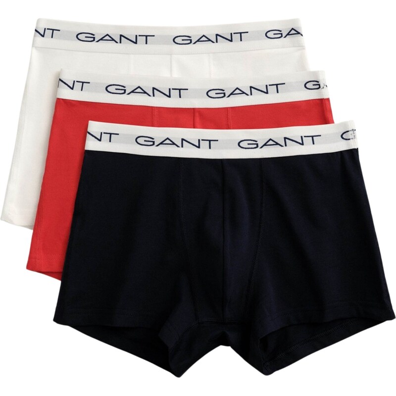 GANT Boxerky šedá / červená / černá / bílá