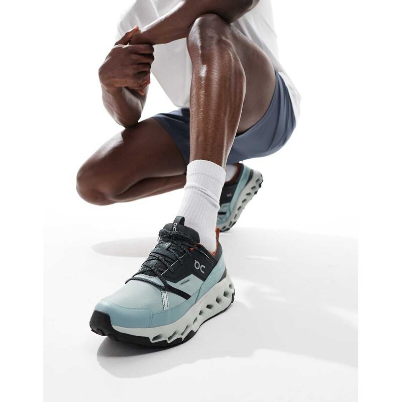 ON Cloudhorizon waterproof all day trainers in grey and mineral