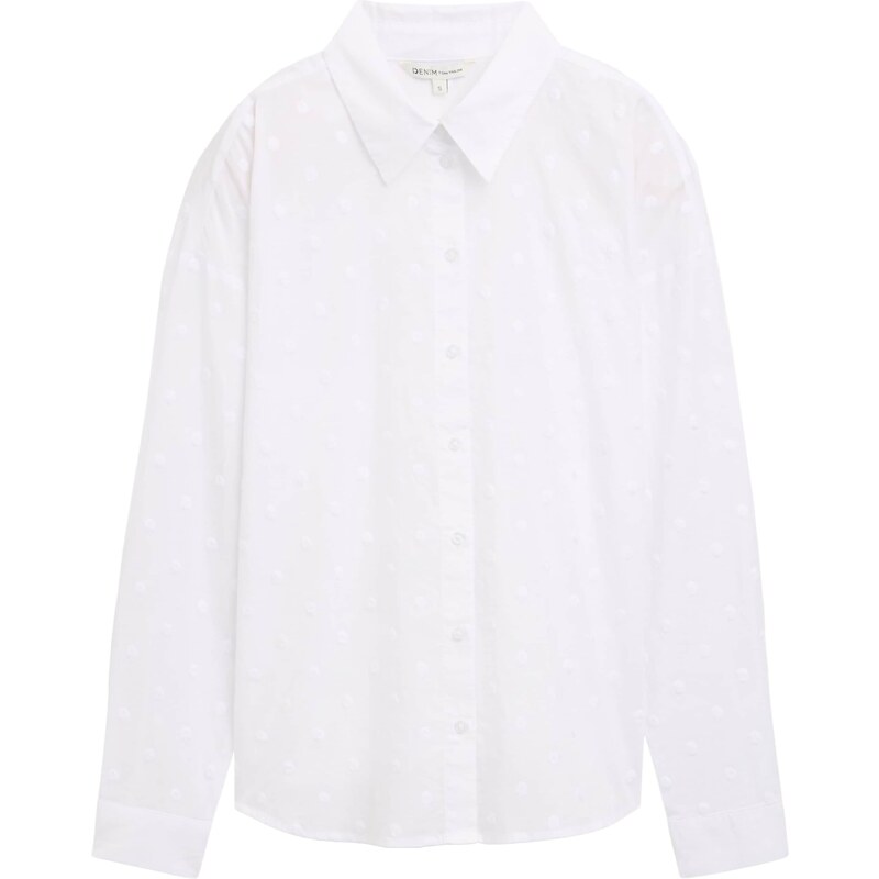 TOM TAILOR DENIM Halenka bílá