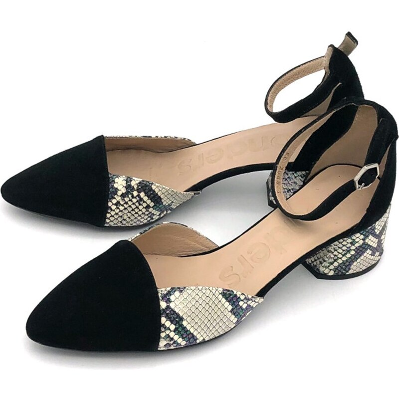 Dámské kožené lodičky 8002 WONDERS multicolor 98751629