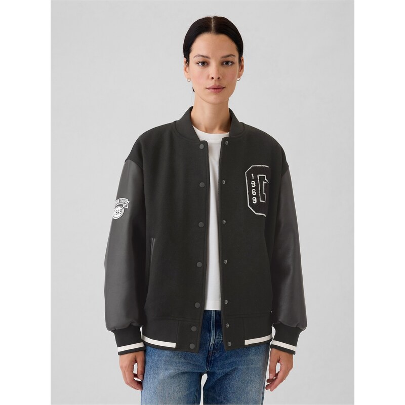 GAP Vlněný oversize bomber - Dámské